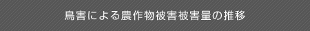 鳥害による農作物被害量の推移